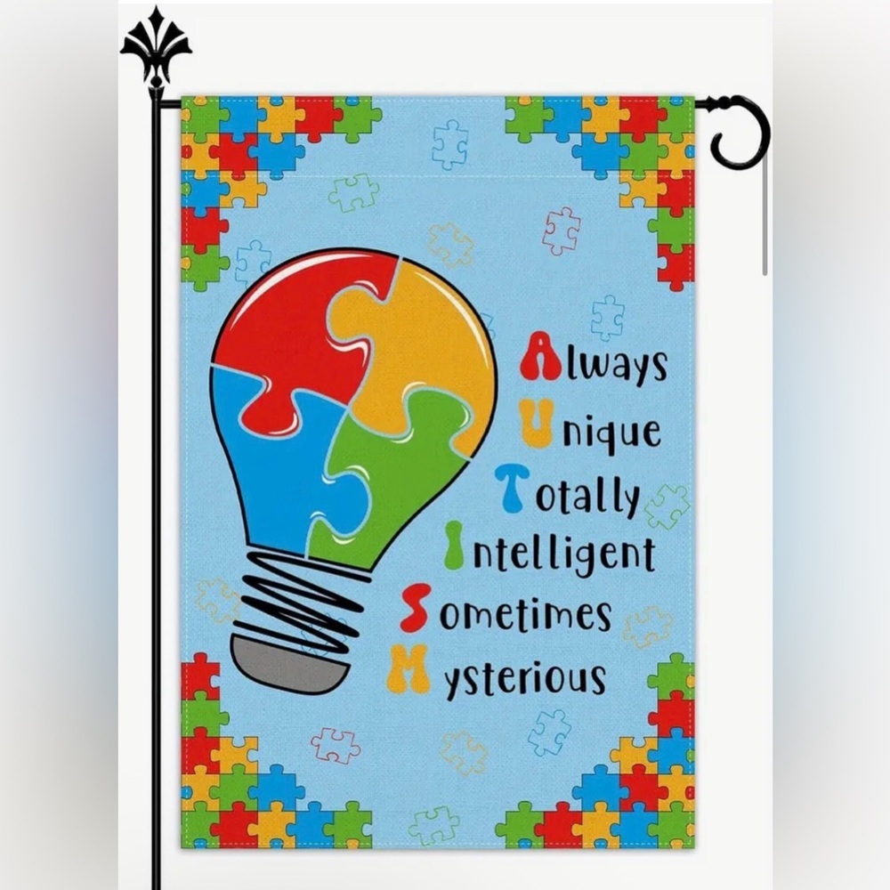 New Colorful Autism Awareness Flag 🧡